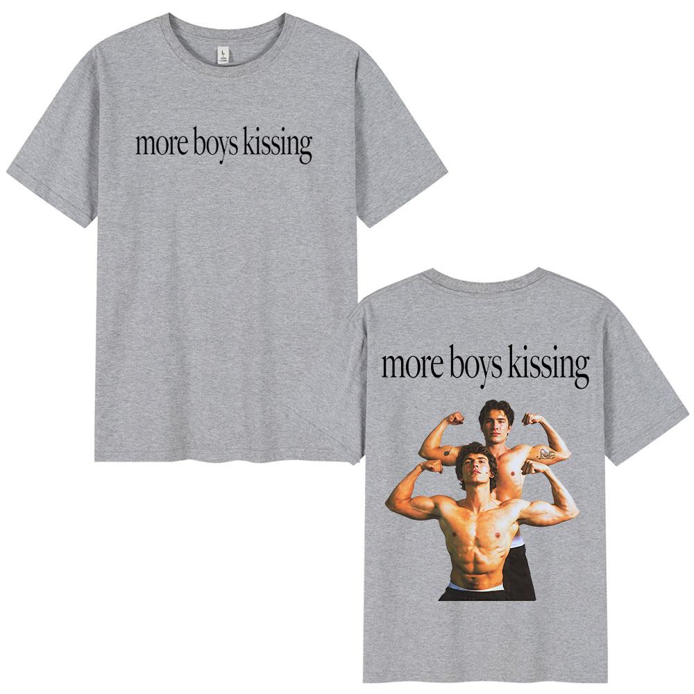 More Boy Kissing Heated Rivalry Doublesided Print T Shirt Unisex Women Fashion Tshirts Cotton Oversized Casual Tshirt Streetwear