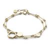 Olivia Burton Signature Honeycomb Classic Double Chain Gold Bracelet Women's (24100308)