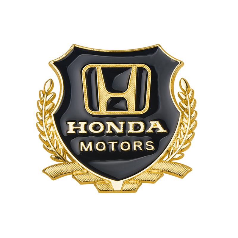 

3D Metal Wings Badge Sticker Body Trunk Decorative Decal Custom Badge For Honda City HR-V Jazz Accord Civic CR-V Fit Valve Core