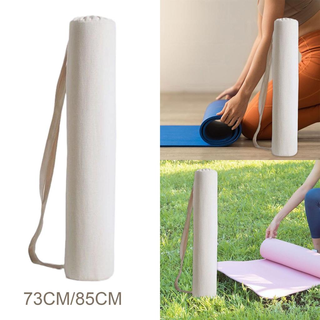 Canvas Yoga Mat Holder Organizer for Gym Use with Adjustable Strap