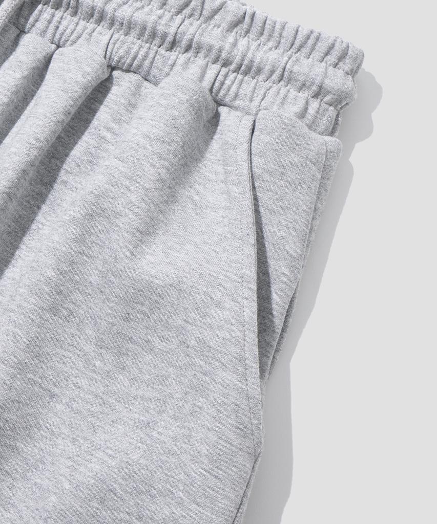 AGOD Side Pleat Curved Sweatpants [Gray]