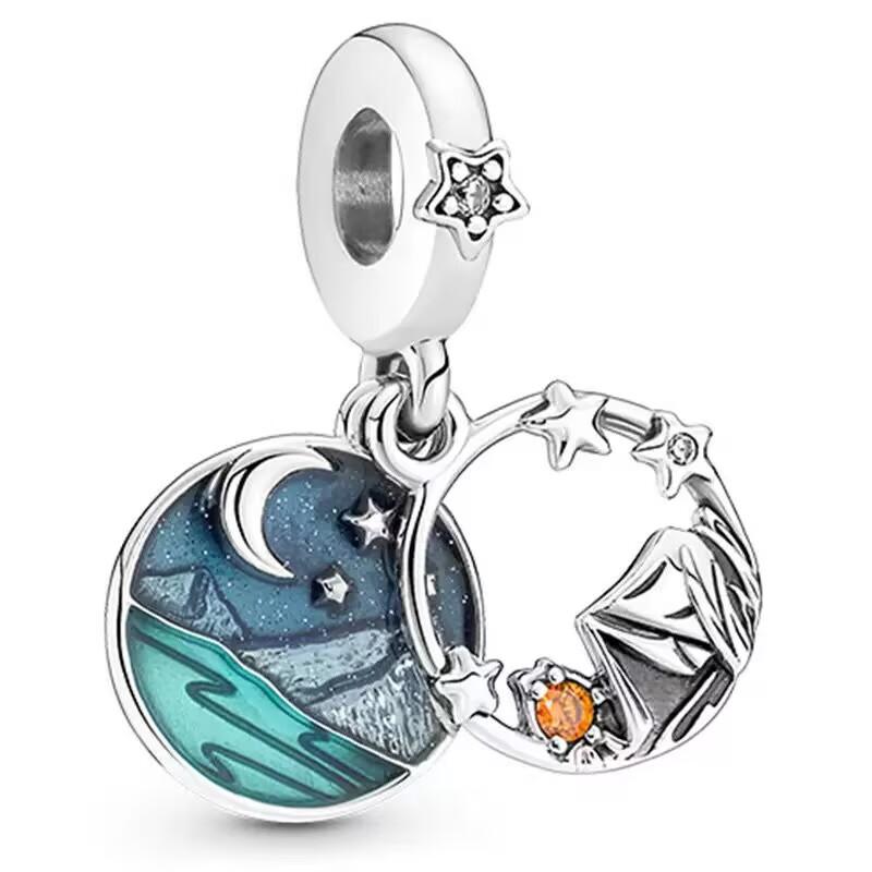 New Blue Ocean Series 100% Copper Dolphin Turtle Shell Charming Bead Jewelry For A Refreshing Summer For Women