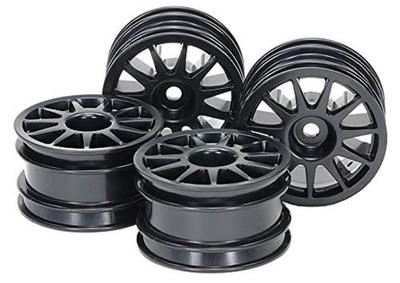 Tamiya חלקי חילוף לרכב על שלט 1665 1665 4 יחידות לא. SP. גלגלי M-Chassis 11 חישורים, שחור, (51665)