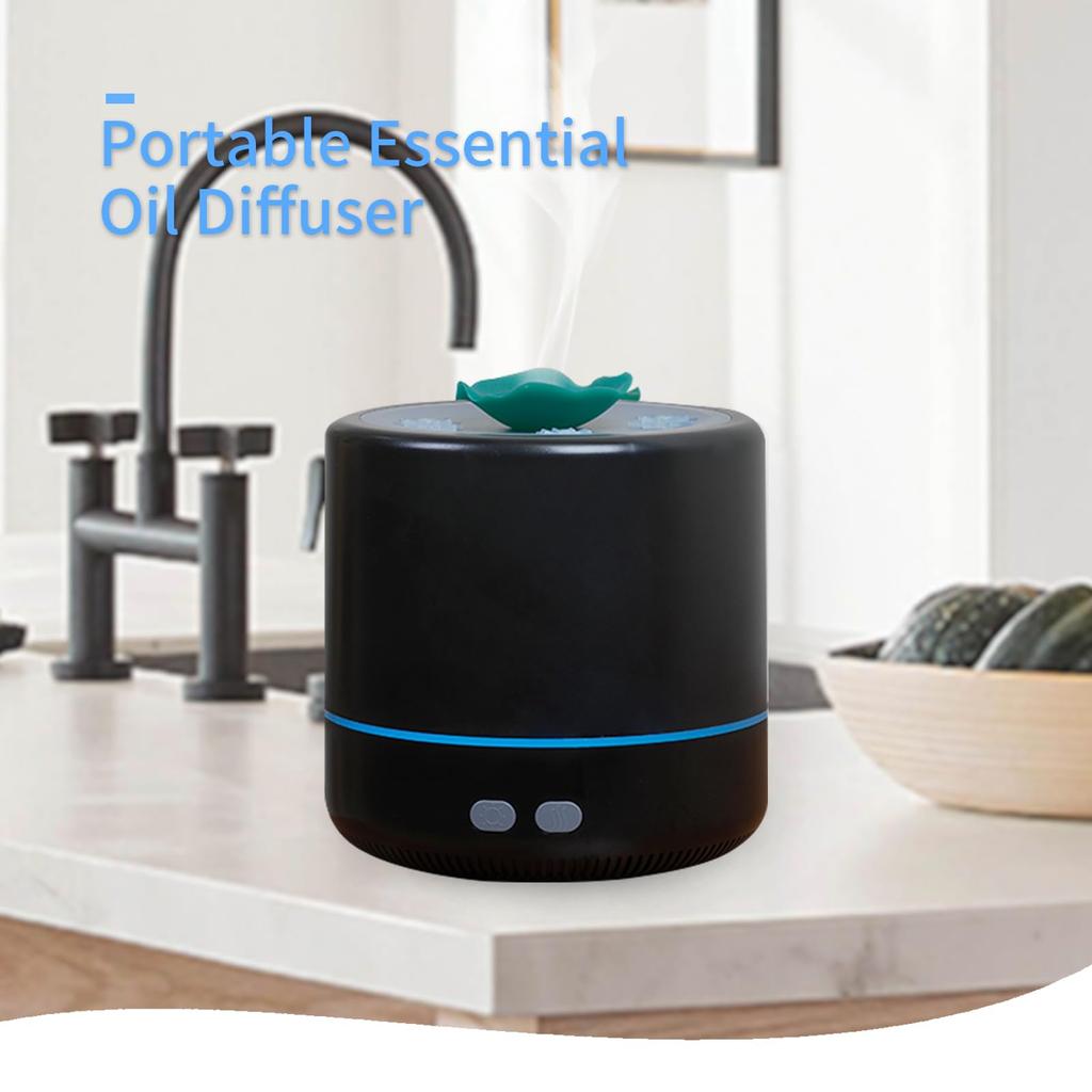 260ML 2 in 1 Essential Oil Diffusers Aromatherapy Humidifiers with 7 Colors LED Night Light Auto Off for Home, Office, Bedroom