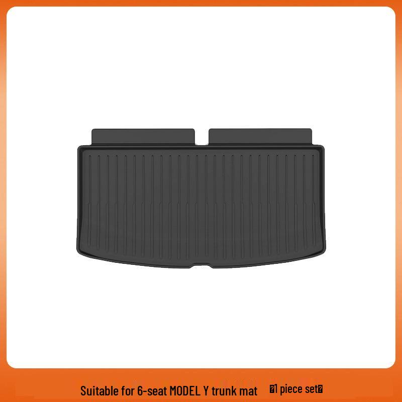 Tesla Model Y 6-Seater Front & Rear TPE Trunk and Seat Back Mats.