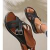 Fashion New Women Slippers Lightweight Comfortable Wedge Sandals Open Toe Anti-Slip Slippers Casual Female Platform Retro Shoes Slides
