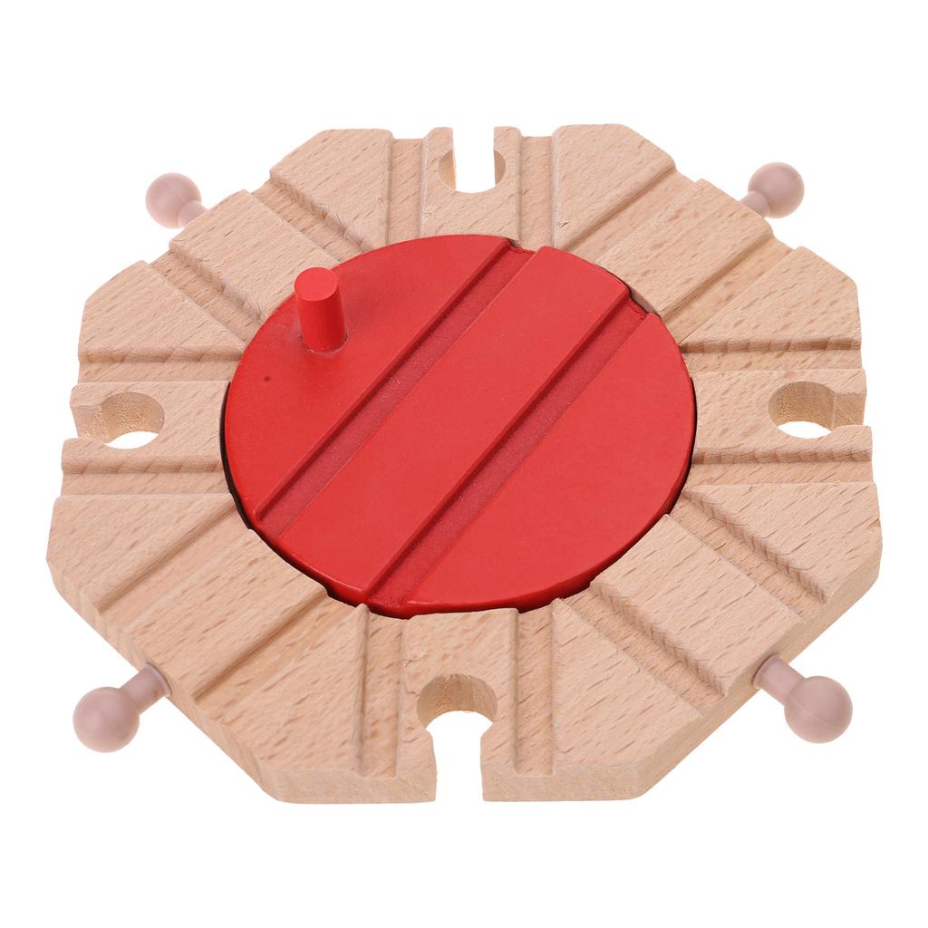 Obrotnice do torów kolejowych Drewniane zestawy rozszerzające do torów kolejowych Drewniane akcesoria do torów kolejowych Kompatybilne z większością torów kolejowych