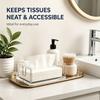 Tabletop Napkin Holder in Clear Acrylic with Visible Storage, Wipe-Clean Care, and Open Access for Kitchens, Bars, Hotels, and Cafes