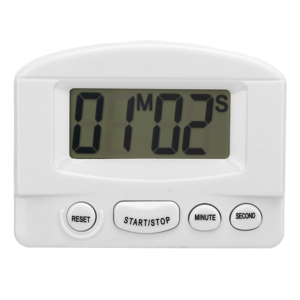 Kitchen Timer Loud Volume Time Up and Count Down Magnetic Design Multifunctional Digital Clock Timer White