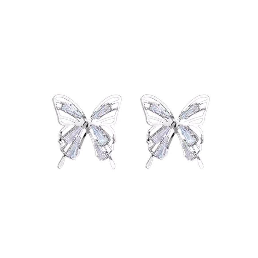 Fashionable And Exquisite Butterfly Bow Ear Studs Minimalist Style Perfect For Everyday Wear