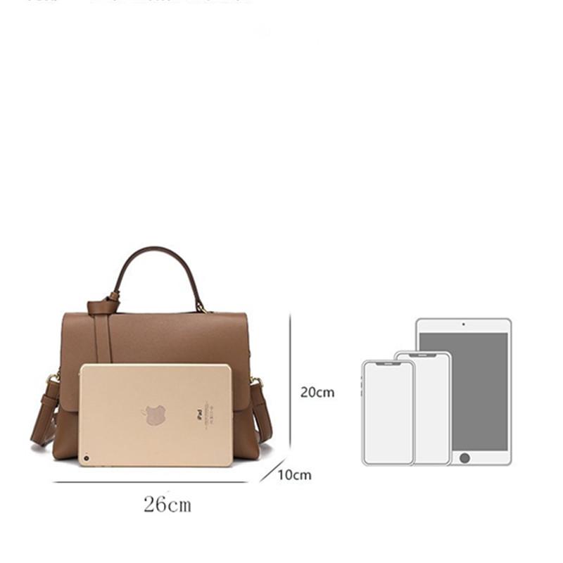 Retro Echtleder Damen Handtasche 2025 neue trendige und einfache Umhängetaschen Ins Stil Schloss Achseltasche Crossbody Tasche