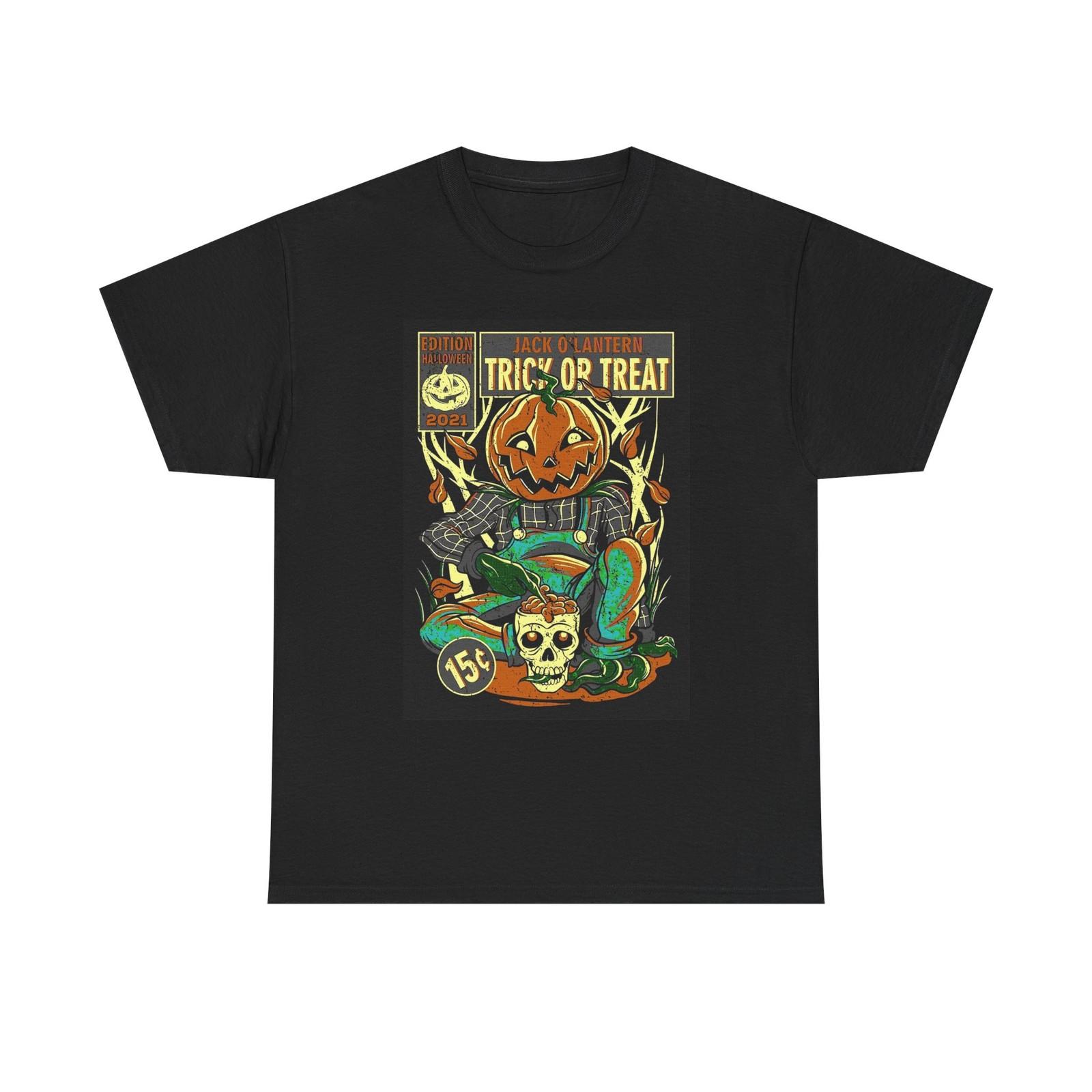 Trick or Treat Graphic T Shirt Cotton Tee L