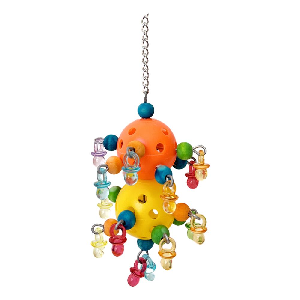 Colorful Parrot Plastic Climb Bite Chew Toy Birds Cage Decoration for Parakeet Cockatiel Parrots Bird Supplies