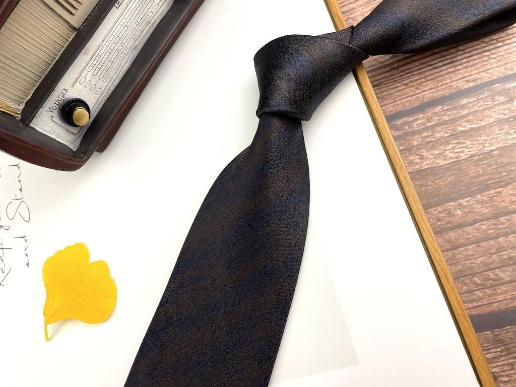 Men'S Retro Tie Dark Red Pattern British 8Cm High-End Formal Dress Casual, Professional Business Striped Wedding Tide