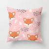 Home Decor Cartoon Fuchs Tier Kissenbezug Kissen Sofa Dekoration