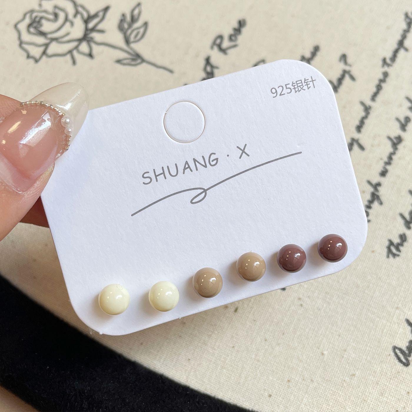 

Комплект из золотых серег-бабочек с геометрическим узором - серебряные иглы, маленькие, свежие, с цветочным узором Love Flower