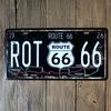 Route 66 Tin Sign for Home, Bedroom, or Bar Decor