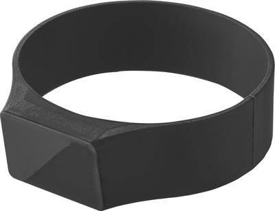 Yamazaki Magnetický silikonový pásek, Černý, Š6,2 x H7,1 x V2cm, Tower, Plovoucí skladování, Pásek na láhev, 1309