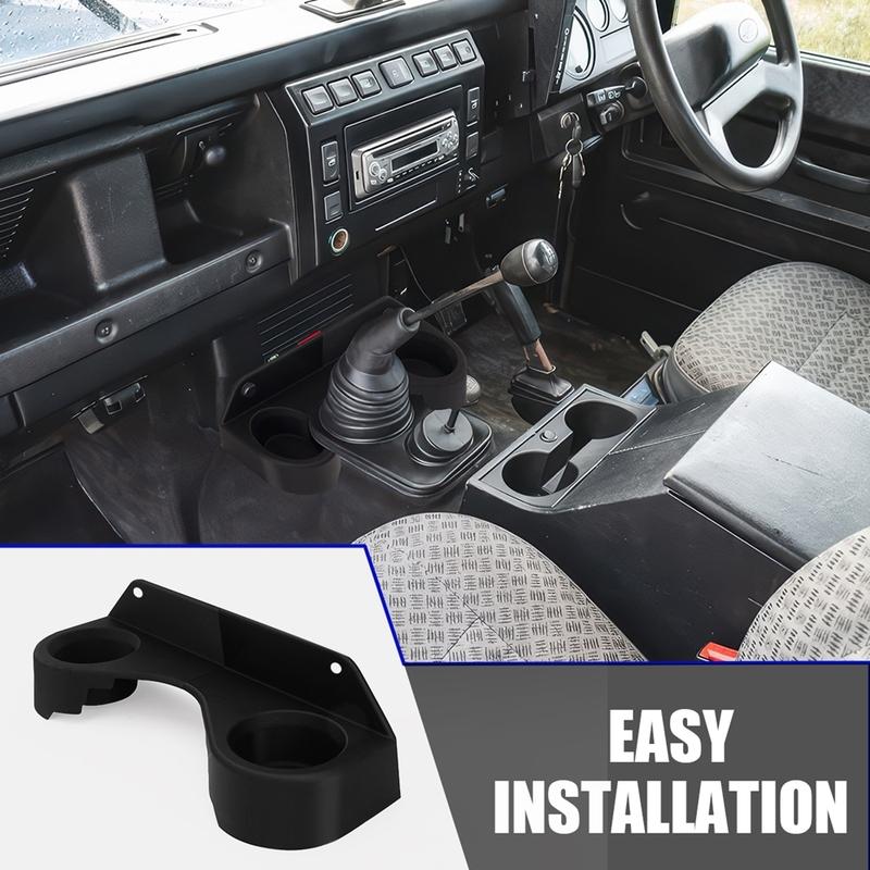 Double Hole Beverage Cup Holder For Defender 300Tdi Td5 Models 1994 To 2006RDX Short Center Console Cup Holder