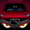 Blinking Moving Eyes Car Ambient Light Anti-Rear-End Light  Vehicle Modification