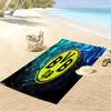 Vibrant BVB Logo Dynamic Background Beach Towel Outdoor Camping Beach Towel for Vacation Photos Quickdrying Swim Towel Swim Seaside Beach Comfort