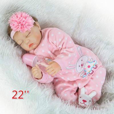 Reborn baby dol 22'' realistický novorozenecký silikonový vinyl dárkový reborn baby doll ručně vyráběné reborn panenky