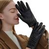Leather Motorcycle Smartphone Fleece Cold Knot Soft [JOOFAN] Women's Gloves, Gloves, Compatible, Commuting, School, Gift, Winter, Leather, Sheepskin,