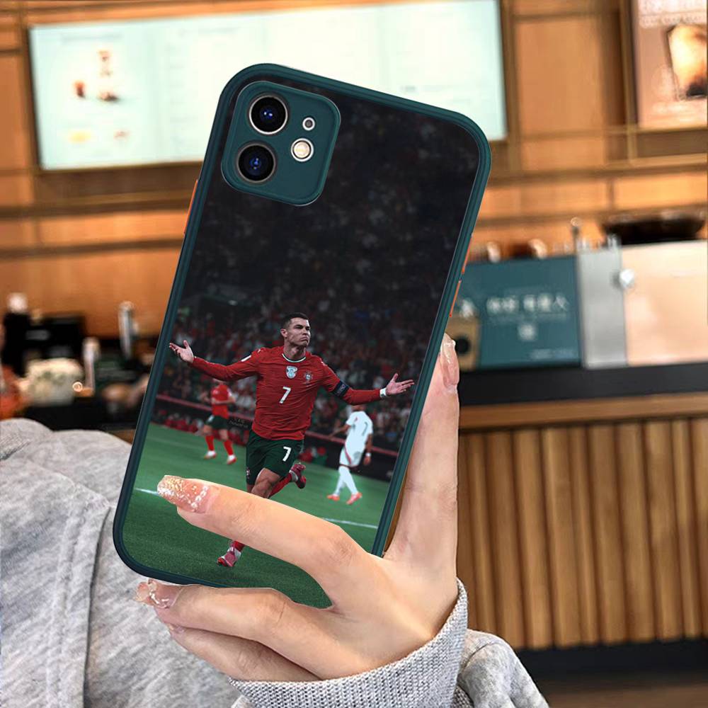 Famous Football Players C-CR7 For Silicone Matte Phone Case For iPhone 16 Pro Max 15 14 13 12 11 X XS MAX