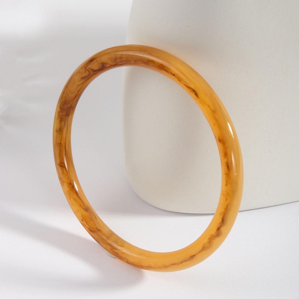 

Vintage Wide Geometric Large Resin Bracelet Brown Irregular Chunky Clear Bangle Jewelry Gift for Women Girls 2026 New