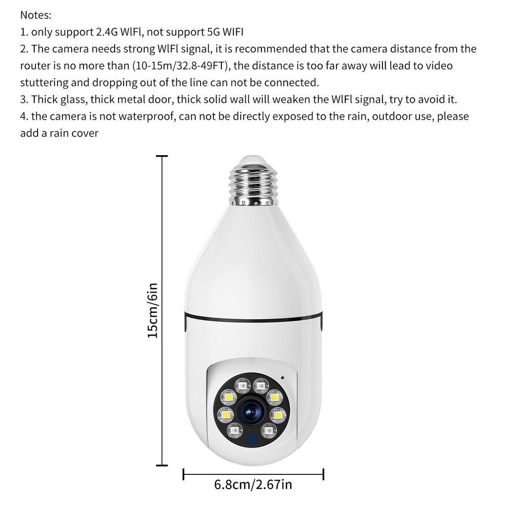 WiFi HD Rotating Light Bulb Camera: Wireless Monitor with Exclusive Hot-Selling Features