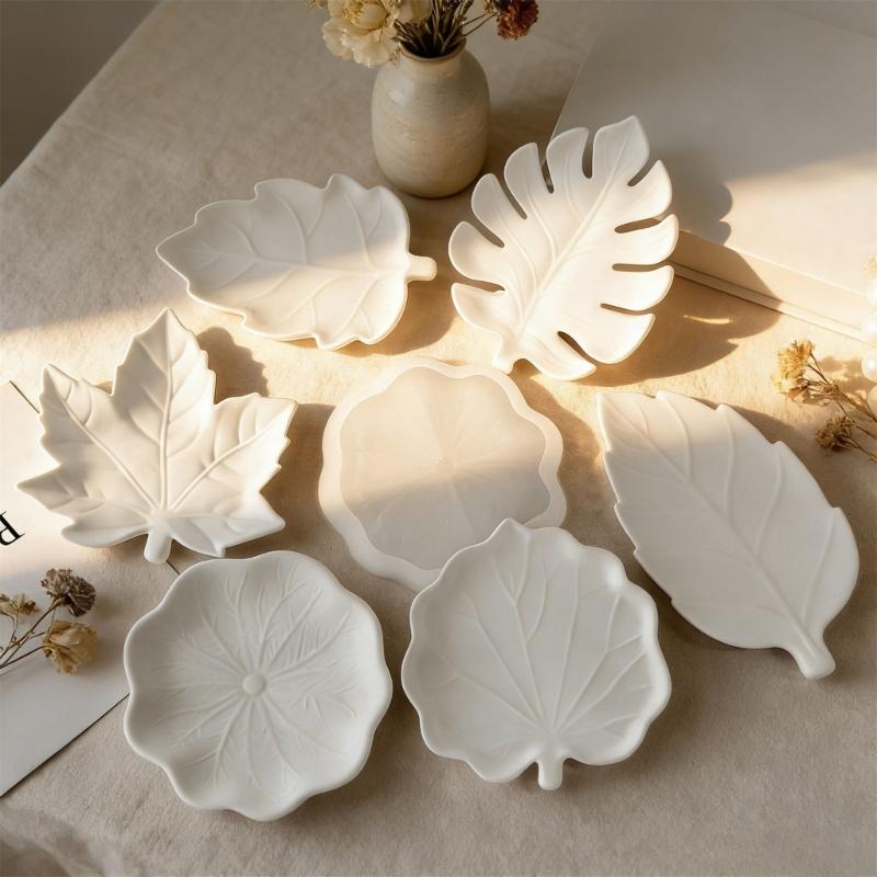 Flexible Food Grade Silicone Leaf Shaped Mould For Crystals Epoxy Art Projects