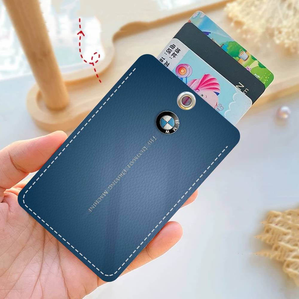B-BMW-W Personalised Holder Suitable For Bank Card,Subway, Bus Card Wallet Card Case Badge Holder Keychain