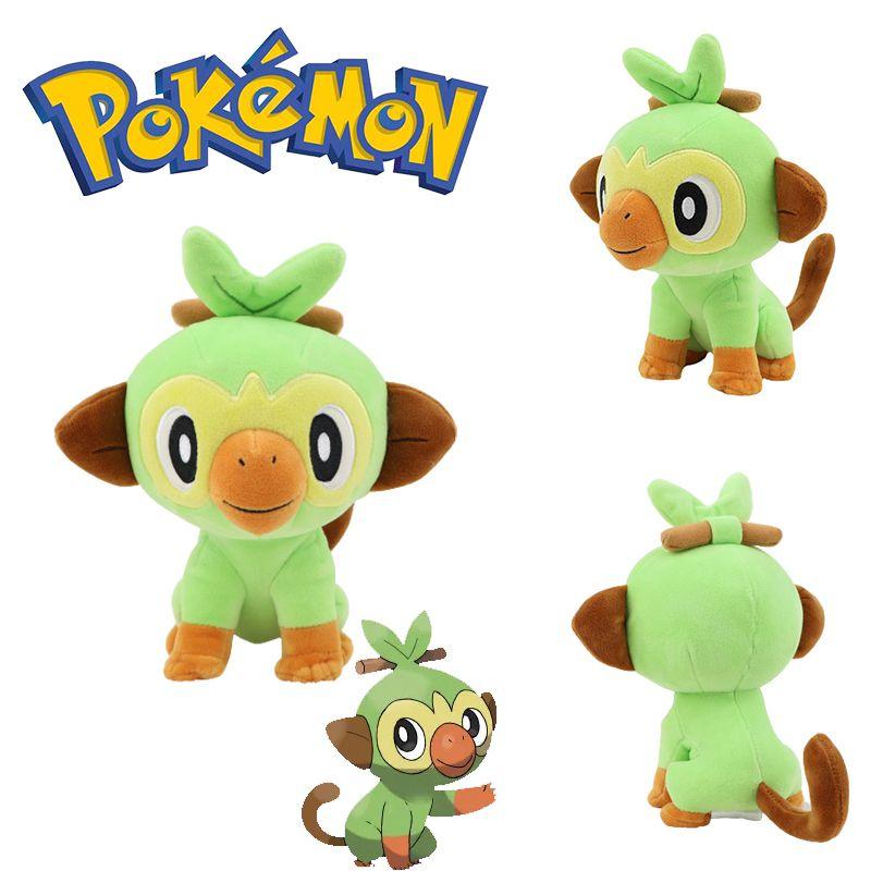 Adorable 7.8in Pokemon Grookey Plush Toy Soft Stuffed Monkey Doll
