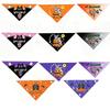 Halloween Pet Bandana Dogs Cats Small Medium Breeds Skull Pumpkin Print Triangle Scarf Neck Wrap
