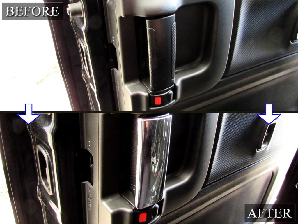 BRIGHTZ Spacia Custom MK53S Chrome Inner Slide Door Handle Cover Knob 4PC MK53 MK K53 53 Spacia Spacia Spacia 26836 [INS-DHC-010-4PC]