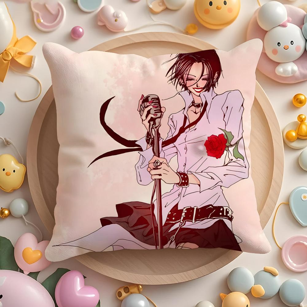 Anime N-N-NANA Cushion Cover Home & Car Multi-Scene Pillow Cover - Reversible, Soft & Durable for Daily Use