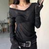 Vintage V-Ausschnitt Langarm Sonnenschutz Überwurf Top für Damen - Leichtes und Schickes Design