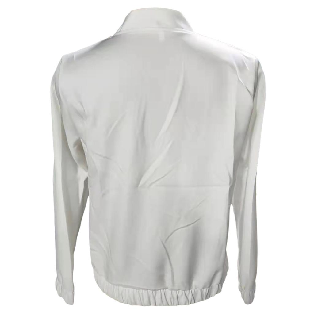 Damenmode mit langen Ärmeln, Reißverschluss, einfarbig, lässig, kurze Jacke, Mantel