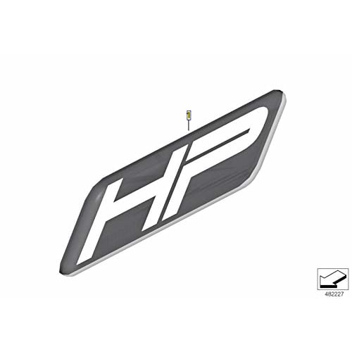 BMW Motorrad "HP" Sticker Badge Label Emblem 9mm 71607708659 Genuine