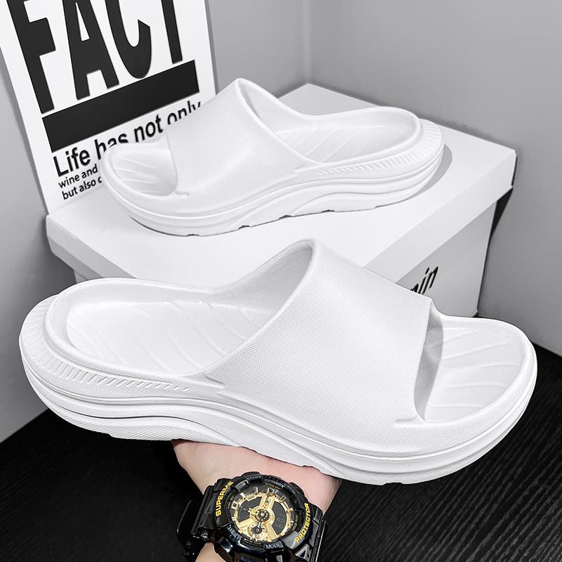 Fashion New Men slippers House Shoes Non-Slip Thick Soft Platform Slide Sandals Men Indoor Outdoor Shower Bathroom Slipper Casual Shoes