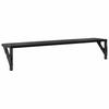 Wall Shelves 2 pcs Black Oak Effect 80 x 15 x 15.5 cm