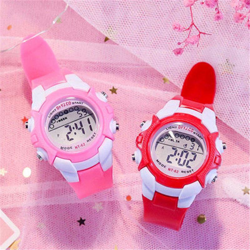 Digital Children's Watch - No Alarm, Calendar, Week Display, Night Light