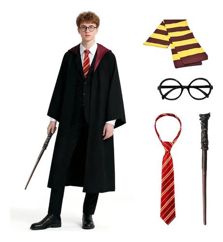 5-piece Children s Wizard Robe Set With Hat, Halloween Cos 115cm