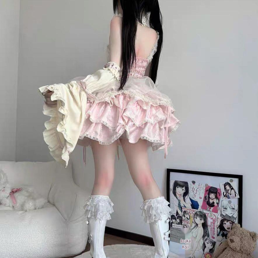 Rose Butler JSK Ballet Lolita Full Set Subculture Dopamine Style