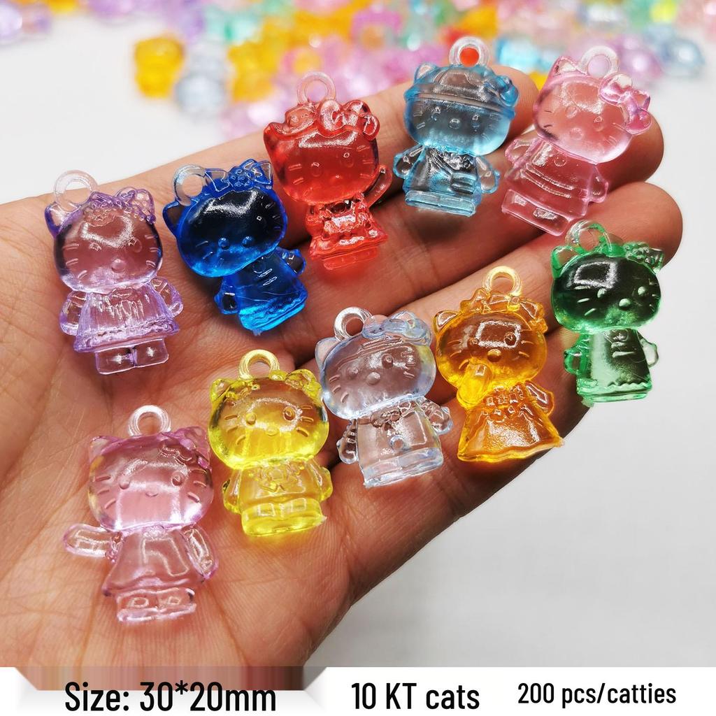 Colorful Mini Acrylic Milk Bottle Cartoon Ornaments - Cute Handmade DIY Decorative Accessories