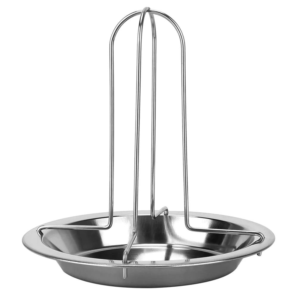 Roasting Grill Stand Chicken Roaster Rack Kitchen Outdoor BBQ Tools Carbon Steel Non-stick Grilled Chicken Plate