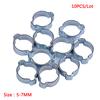 10 Pcs/set Double Ear Clamp Galvanized Convenient Fuel Pipe Hose Clamp 5-31mm
