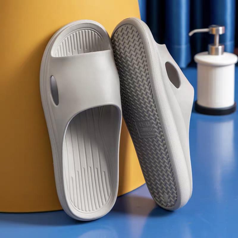 Summer popular step on shit feeling EVA thick-soled slippers women wear at home silent non-slip wear-resistant cool slippers men