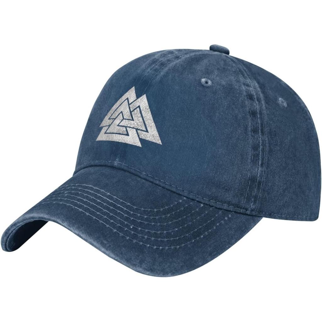 Viking Valhalla Triquetra Baseballpet Gewassen Katoen Verweerd Dad Hat voor Unisex Vrouwen
