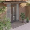 VidaXL Door Canopy, Solar Awning with Support, Rain Protection Shelter, Patio Door Entrance Awning, Black 350x100 153596